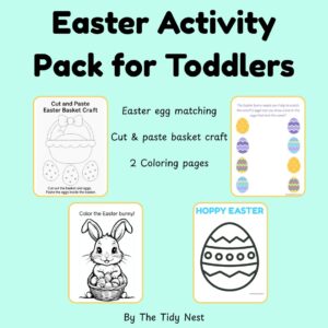 Easter activity 4 pack for toddlers