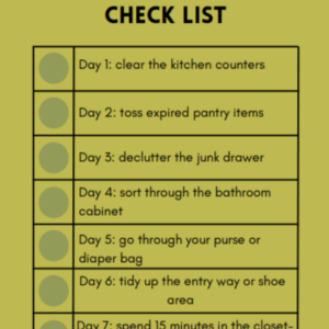 7 day declutter freebie